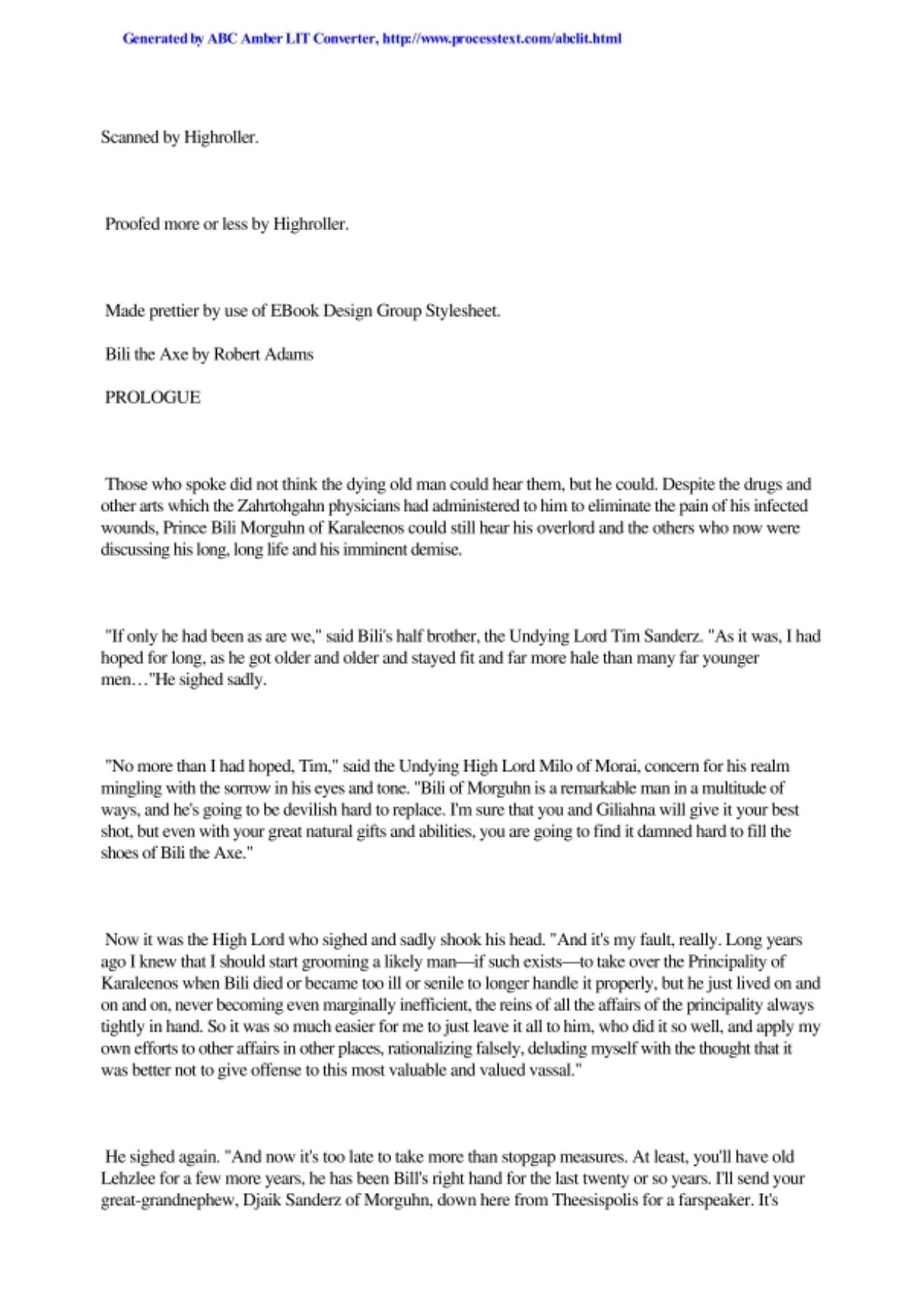 Adams, Robert - Horseclans 10 - Bili the Axe