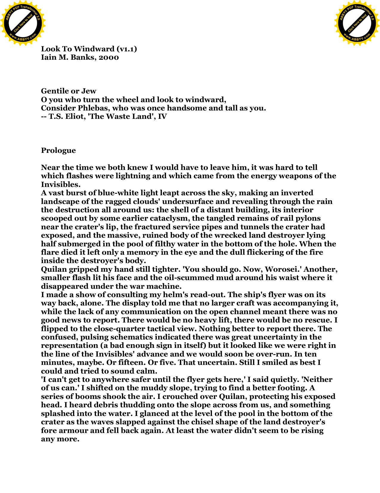 Banks, Iain - Culture 07- Look to Winward