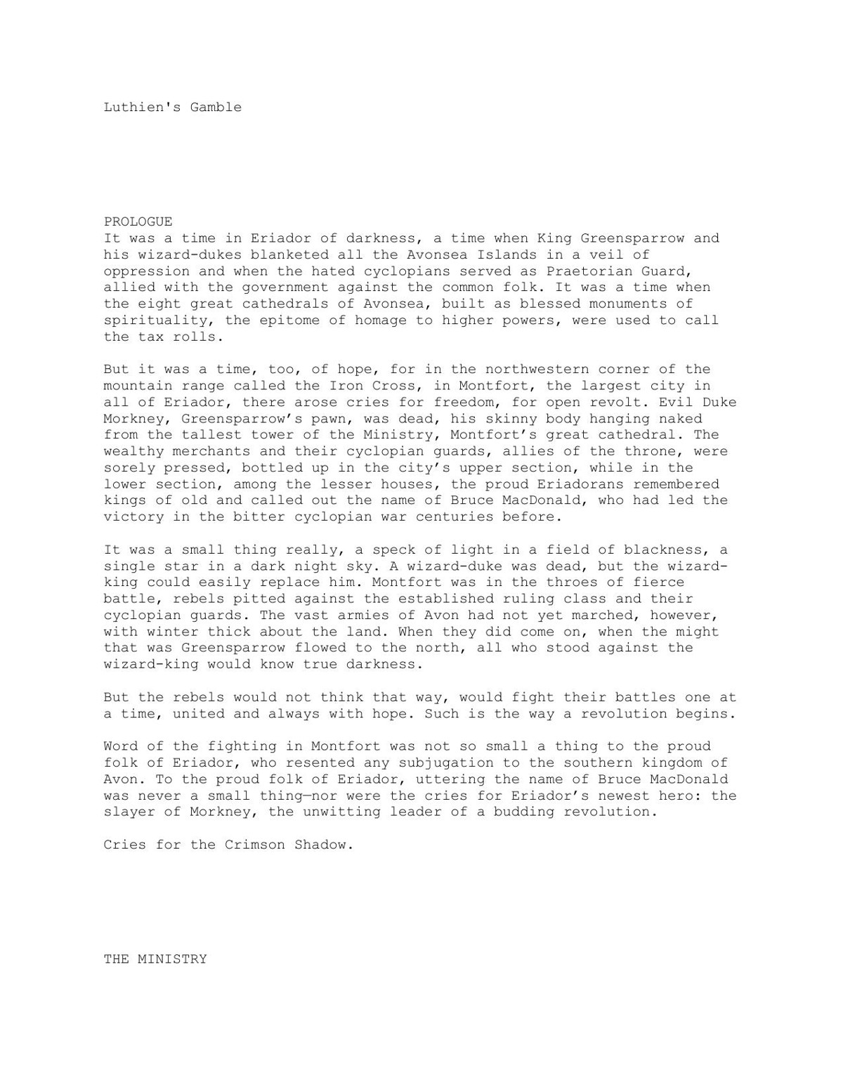 Salvatore, R.A - Crimson Shadow - 02 - Luthien's Gamble