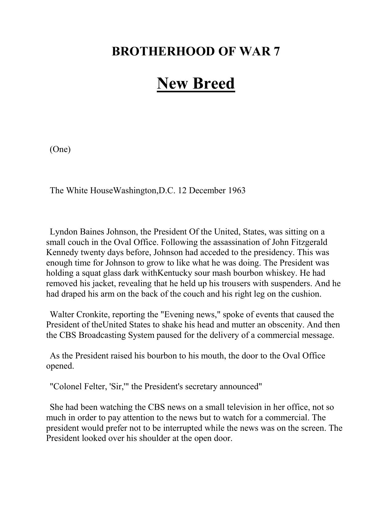 Griffin, W.E.B. - Brotherhood Of War 07 - The NewBreed