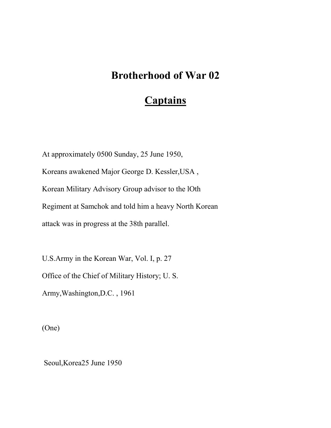 Griffin, W.E.B. - Brotherhood Of War 02 - The Captains