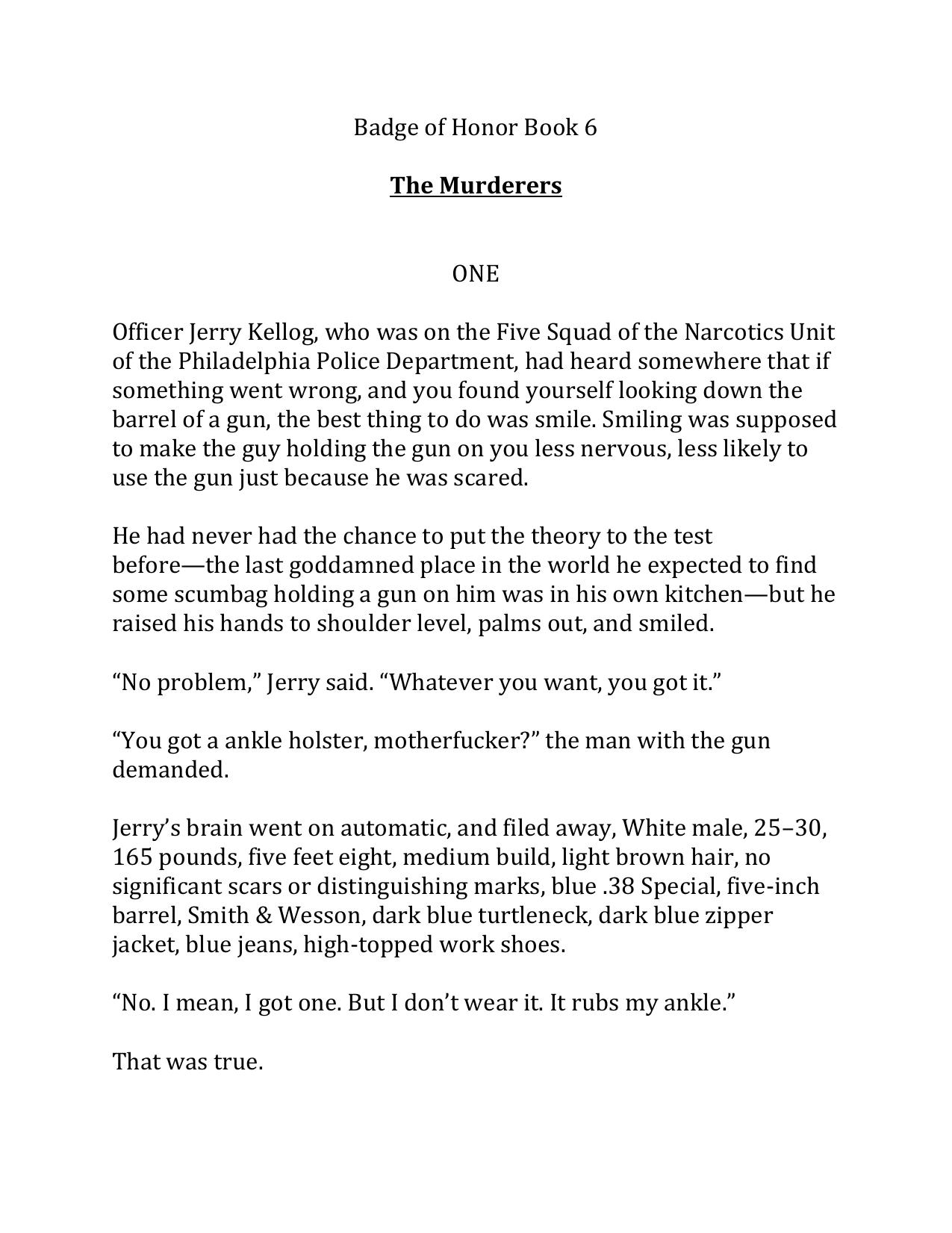 Griffin, W.E.B. - Badge of Honor 06 - The Murderers