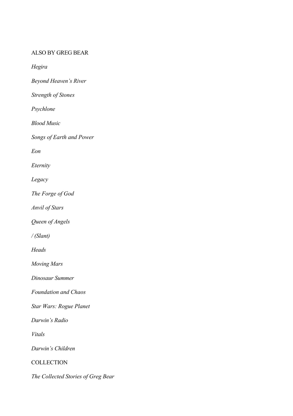 Bear, Greg - Dead Lines