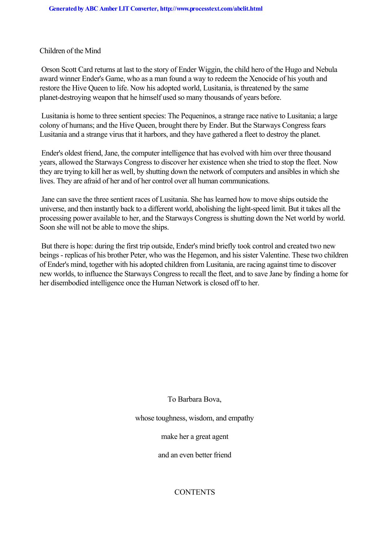 Card, Orson Scott - Ender's Saga 04 - Children of the Mind