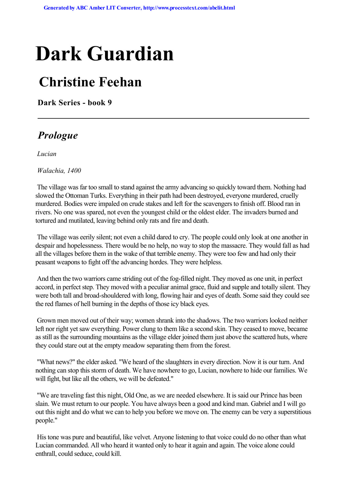 Feehan, Christine - Dark 09