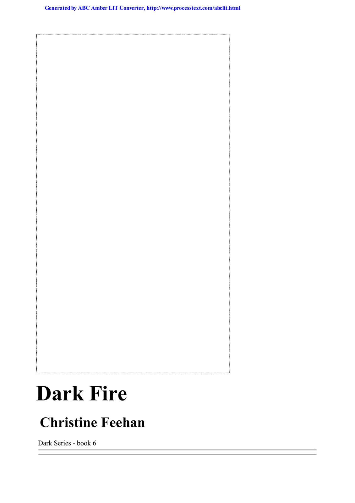 Feehan, Christine - Dark 06