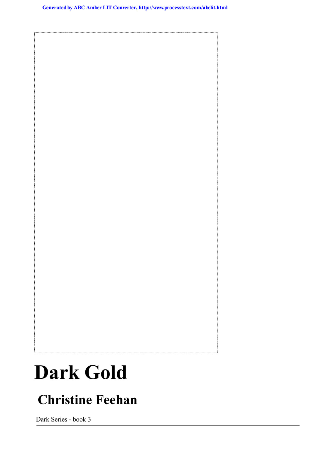 Feehan, Christine - Dark 03
