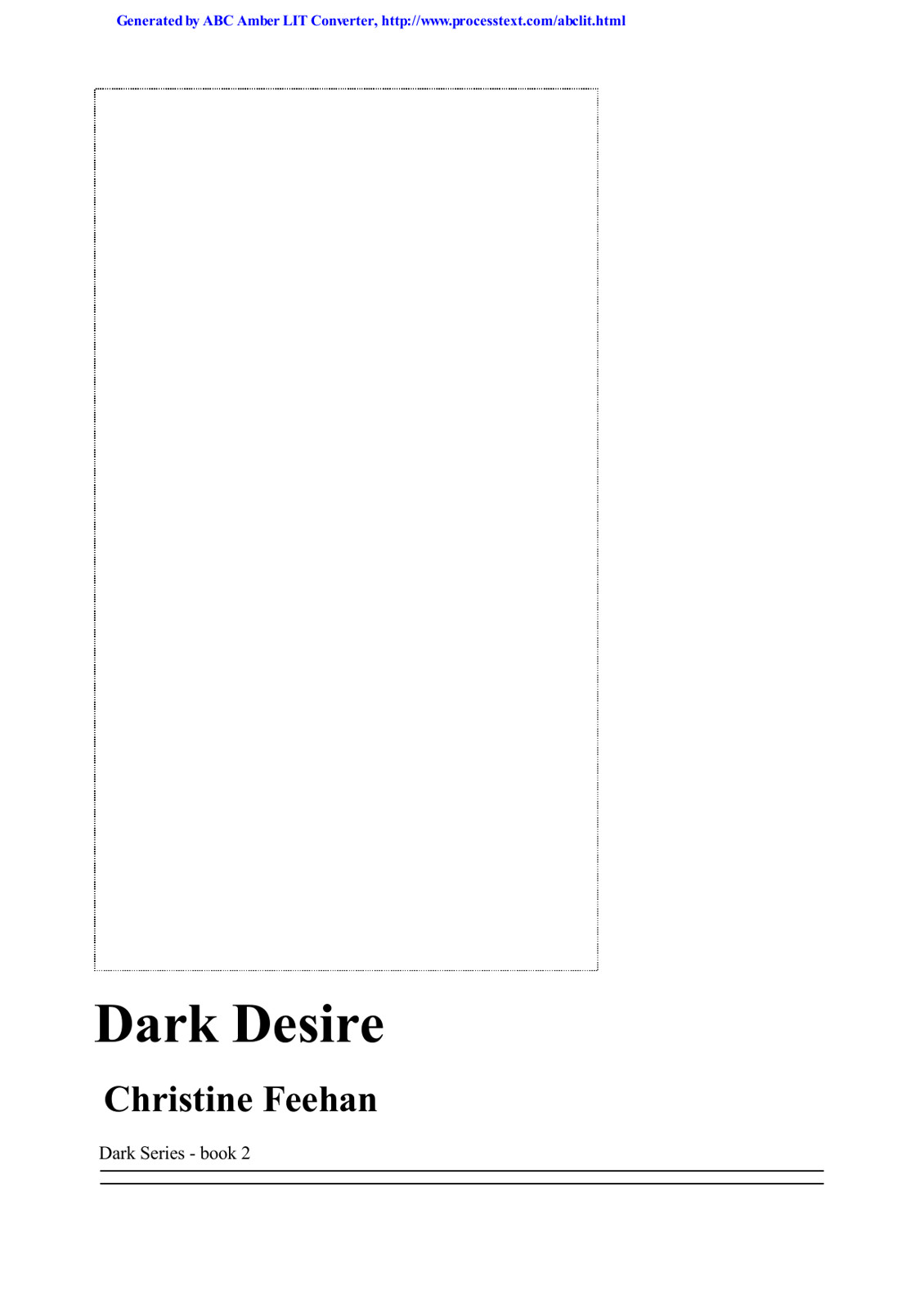 Feehan, Christine - Dark 02