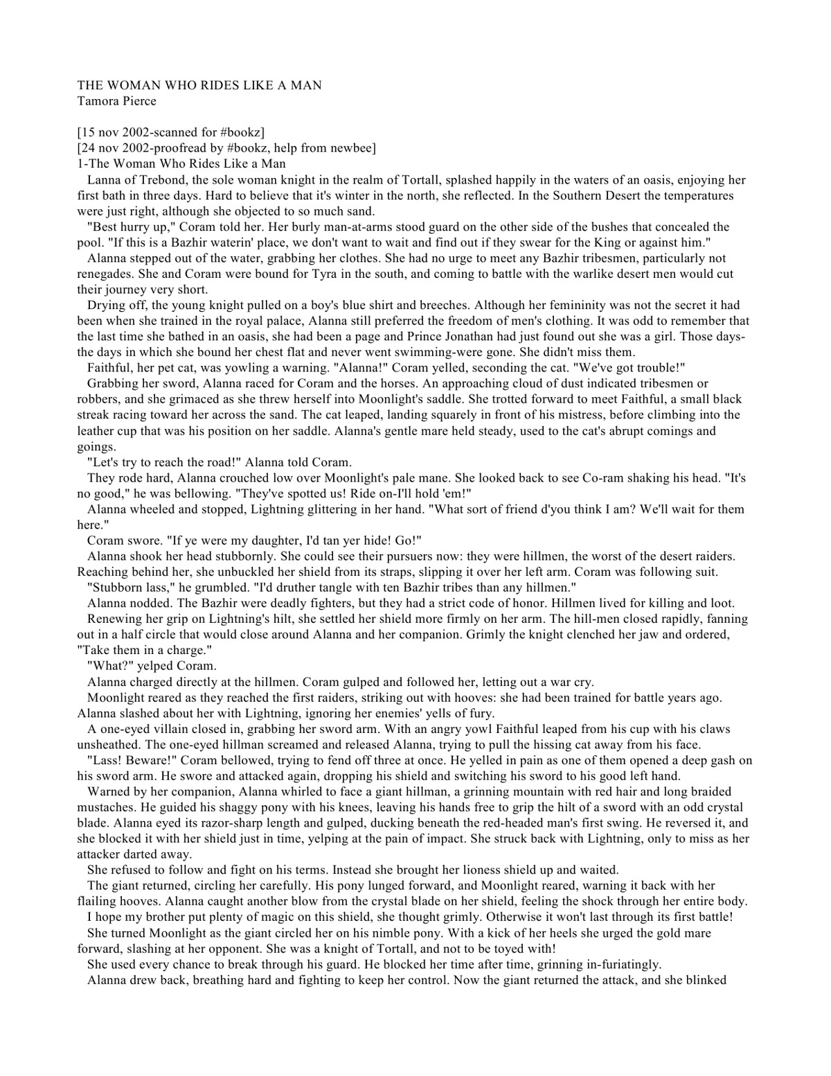 Pierce, Tamora - The Song Of The Lioness Quartet 03 - Alanna