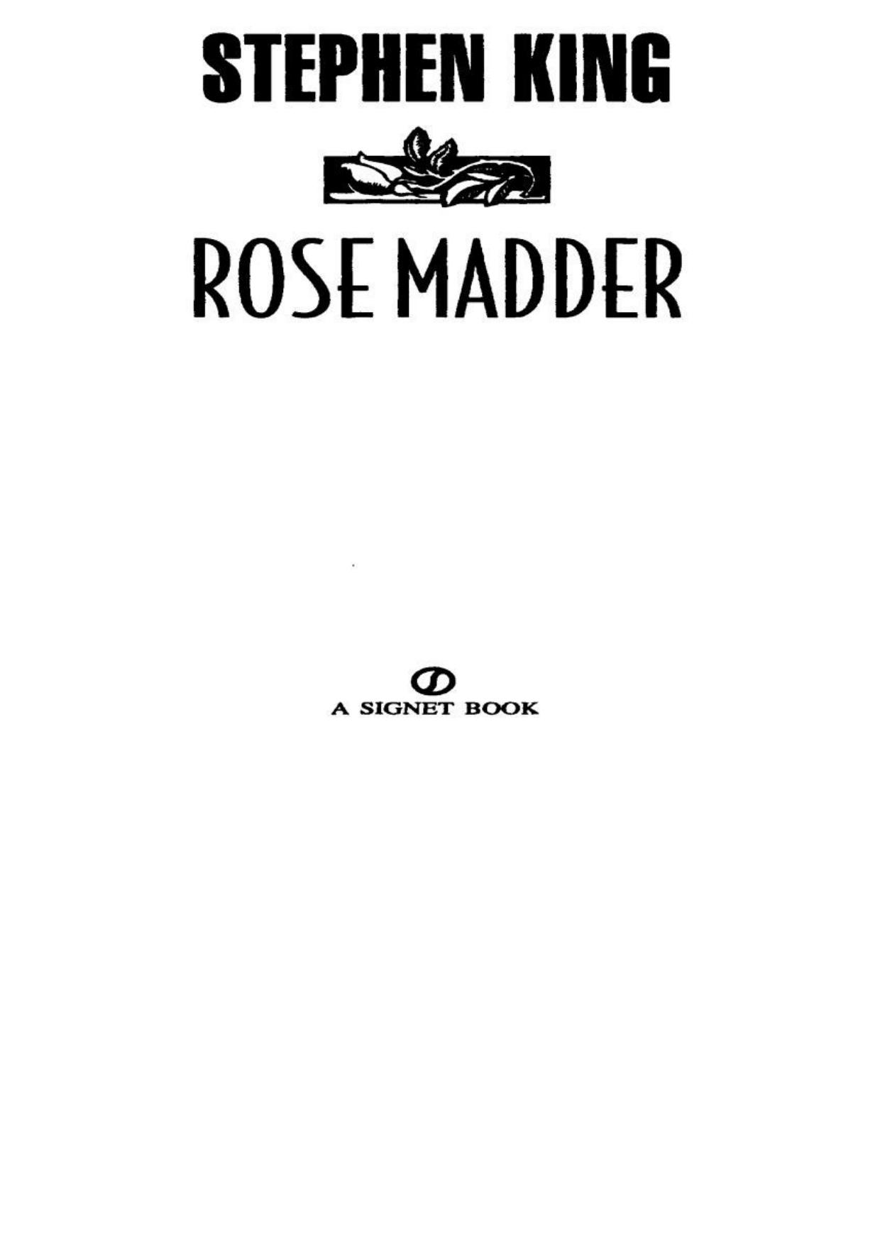 King, Stephen - Rose Madder