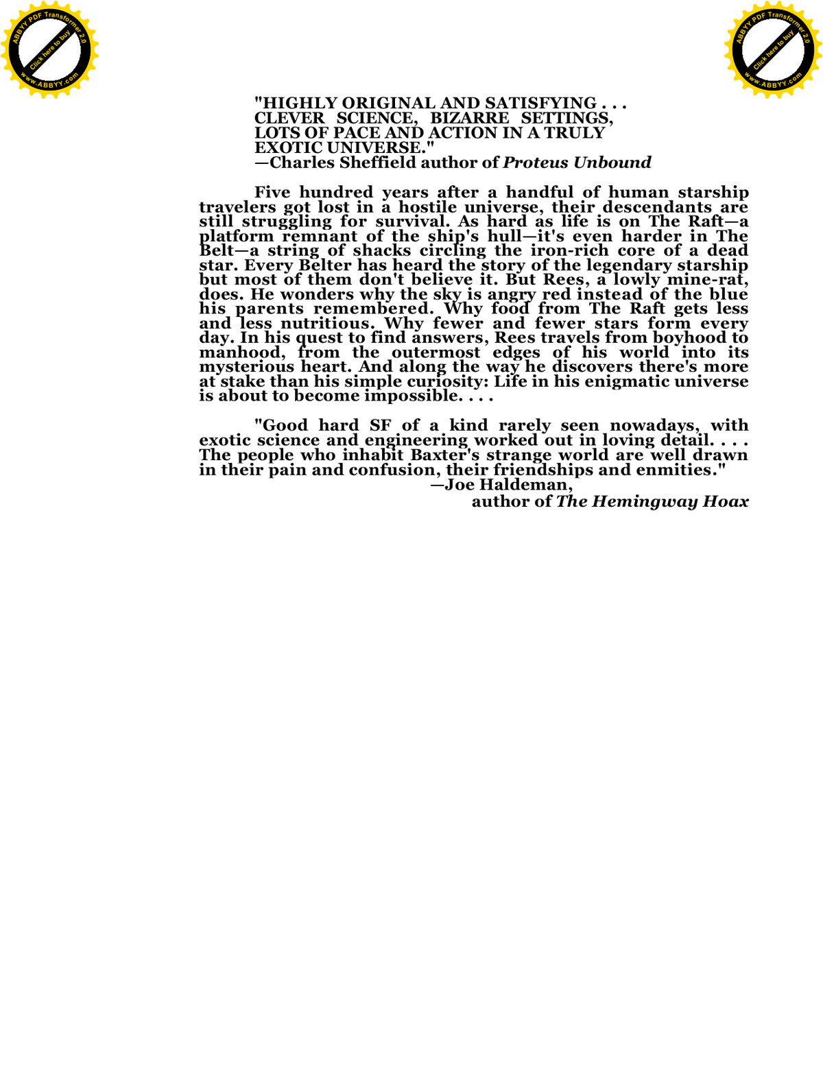 Baxter, Stephen - Xeelee 01