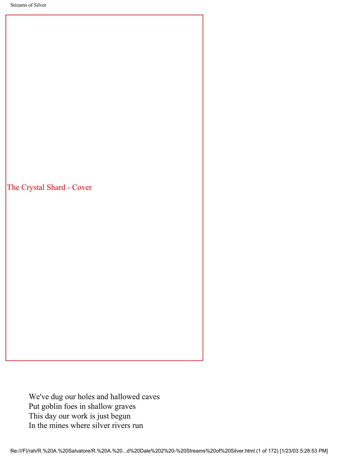 Salvatore, R.A - Icewind Dale 02 - Streams of Silver