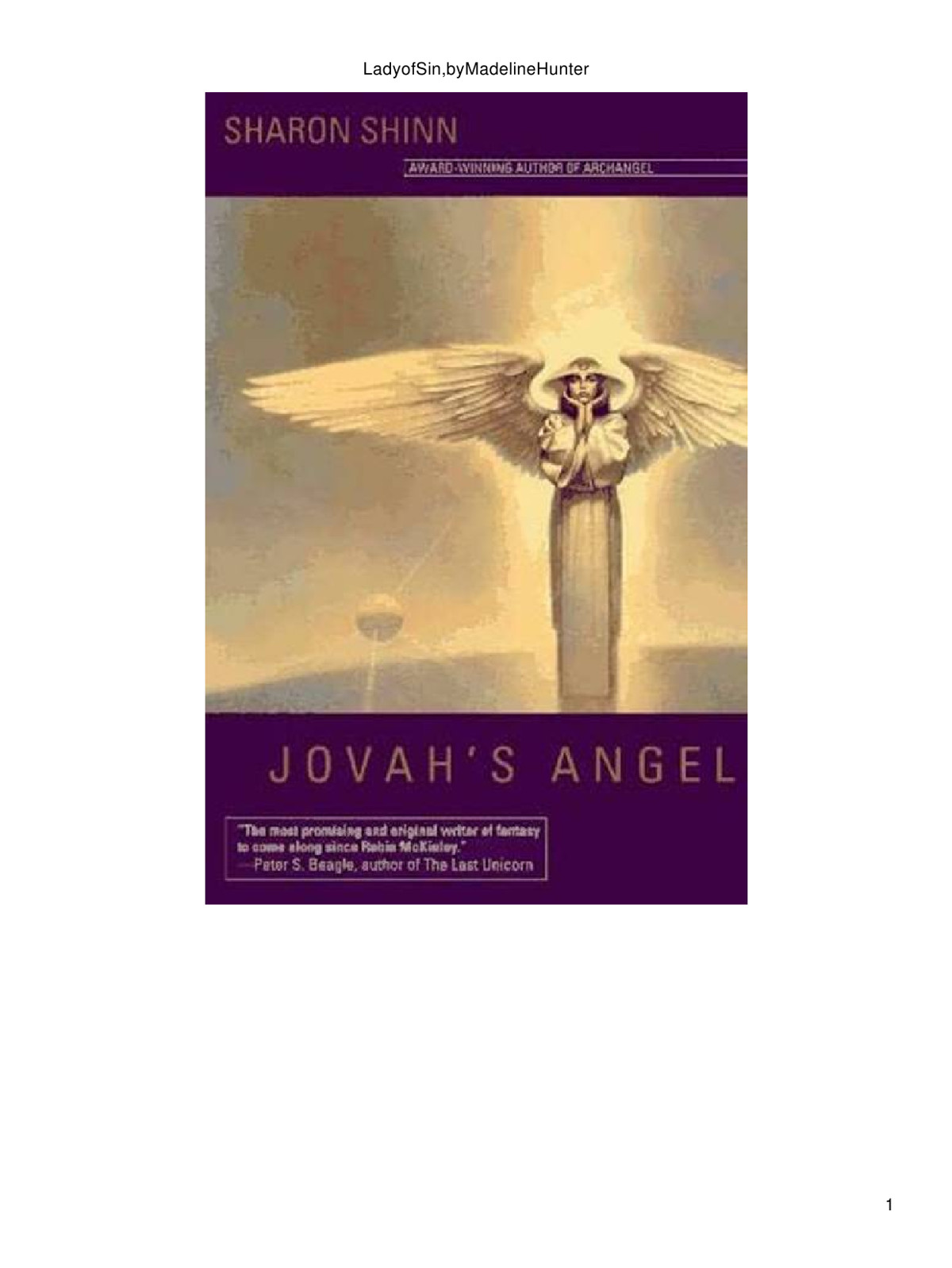 Shinn, Sharon - Samaria 02 - Jovah's Angel