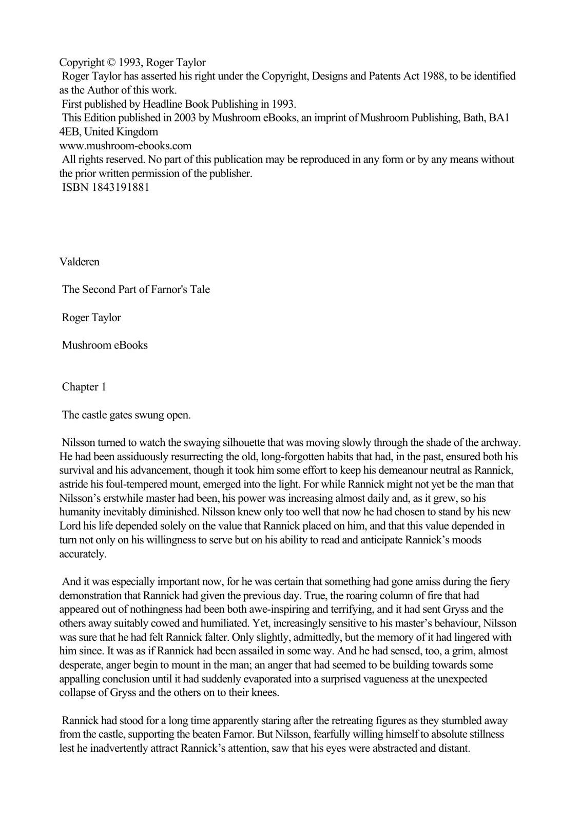 Taylor, Roger - Nightfall 2