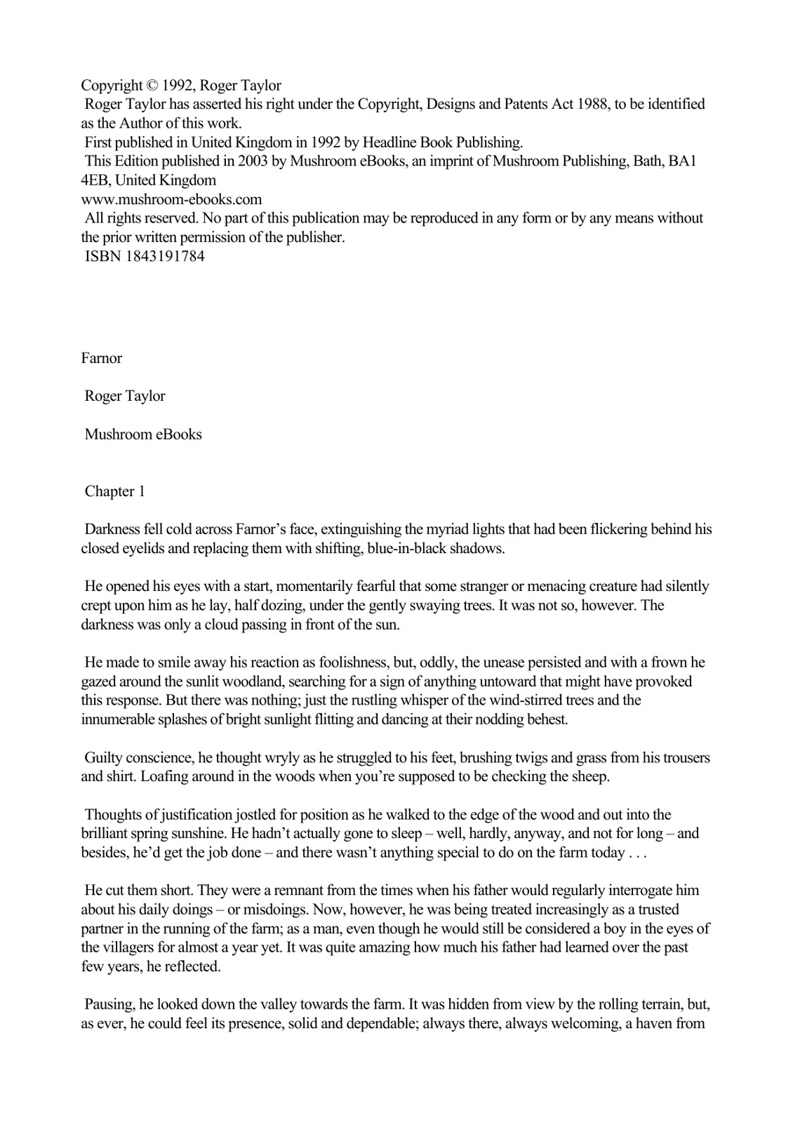 Taylor, Roger - Nightfall 1