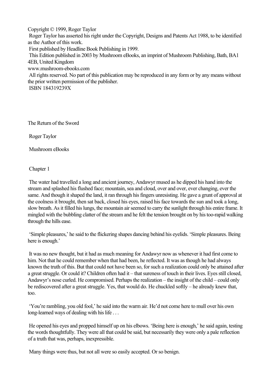 Taylor, Roger - Hawklan 5