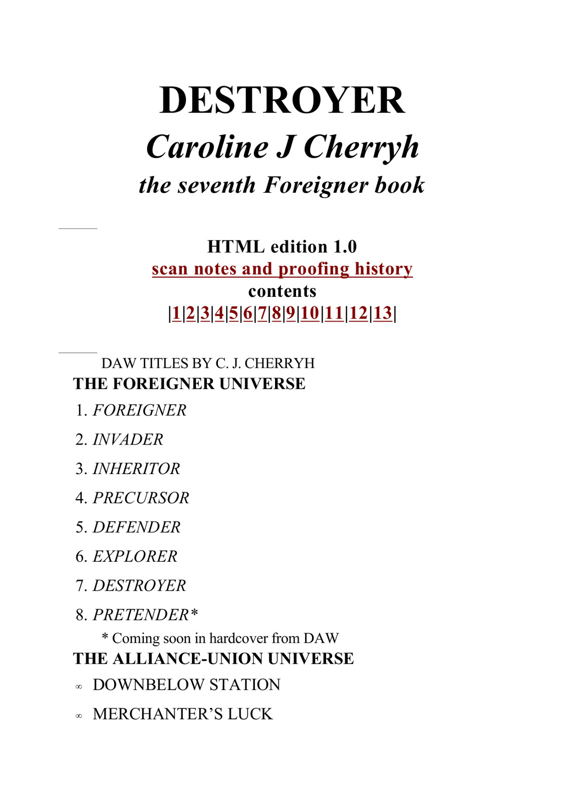 Cherryh, C. J. - Foreigner 07