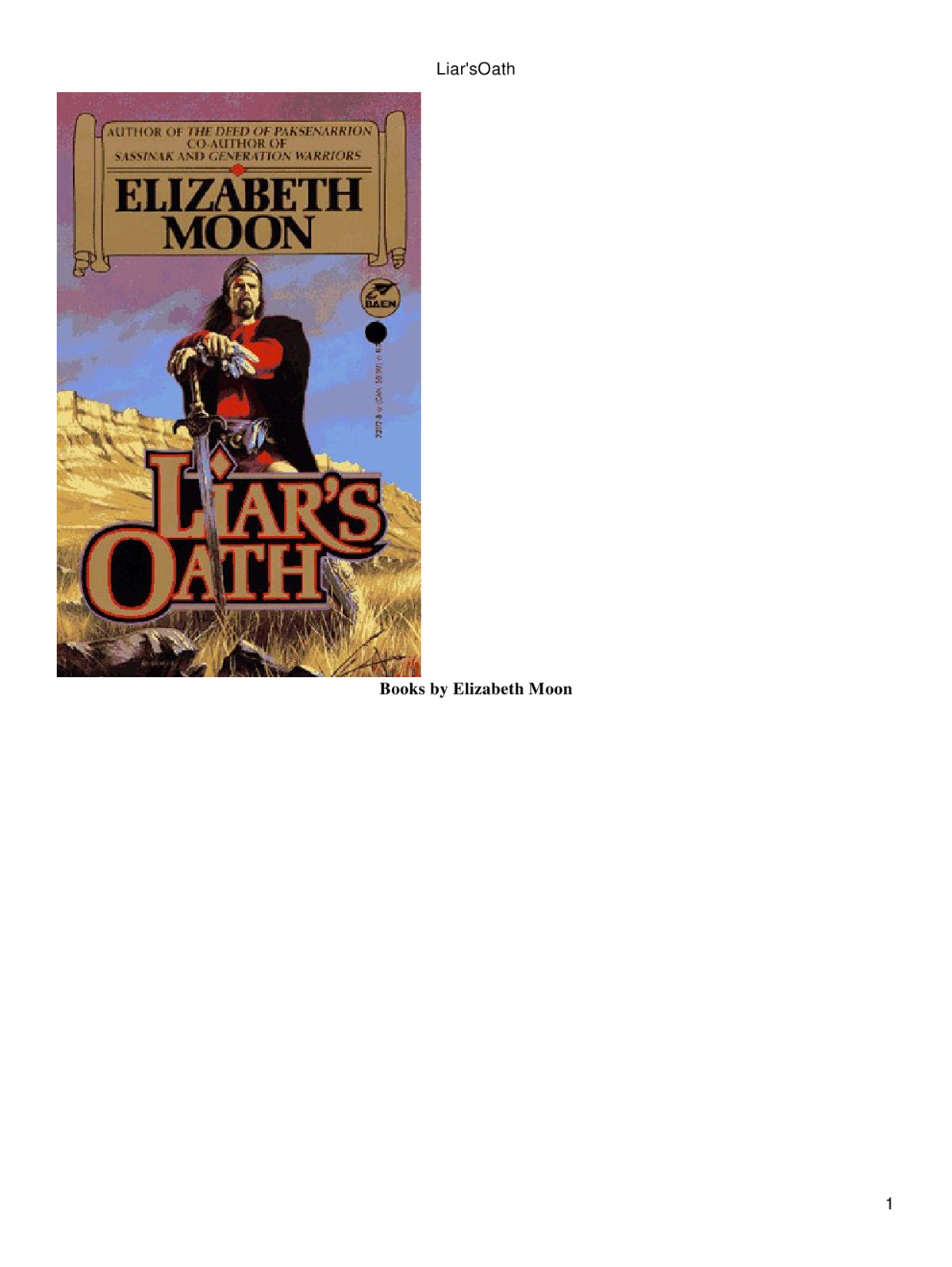 Moon, Elizabeth - Grid 02 - Liar'sOath