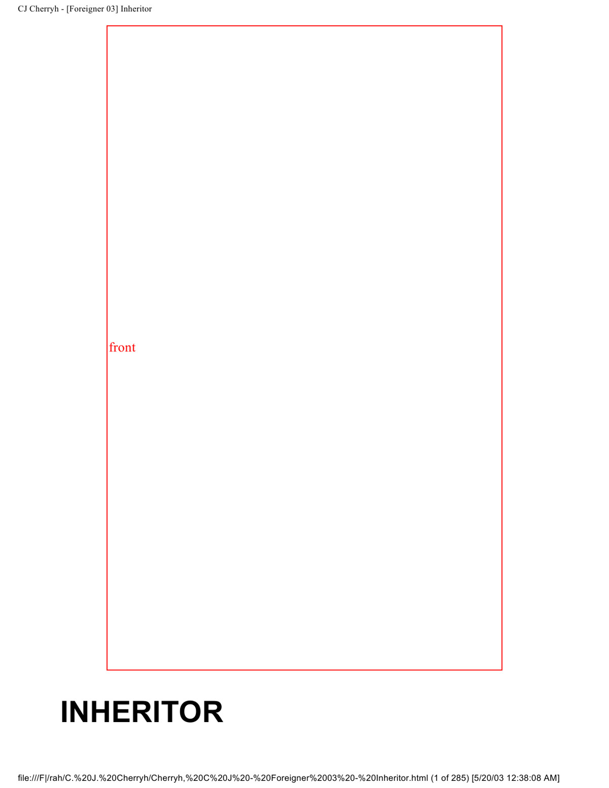 Cherryh, C. J. - Foreigner 03