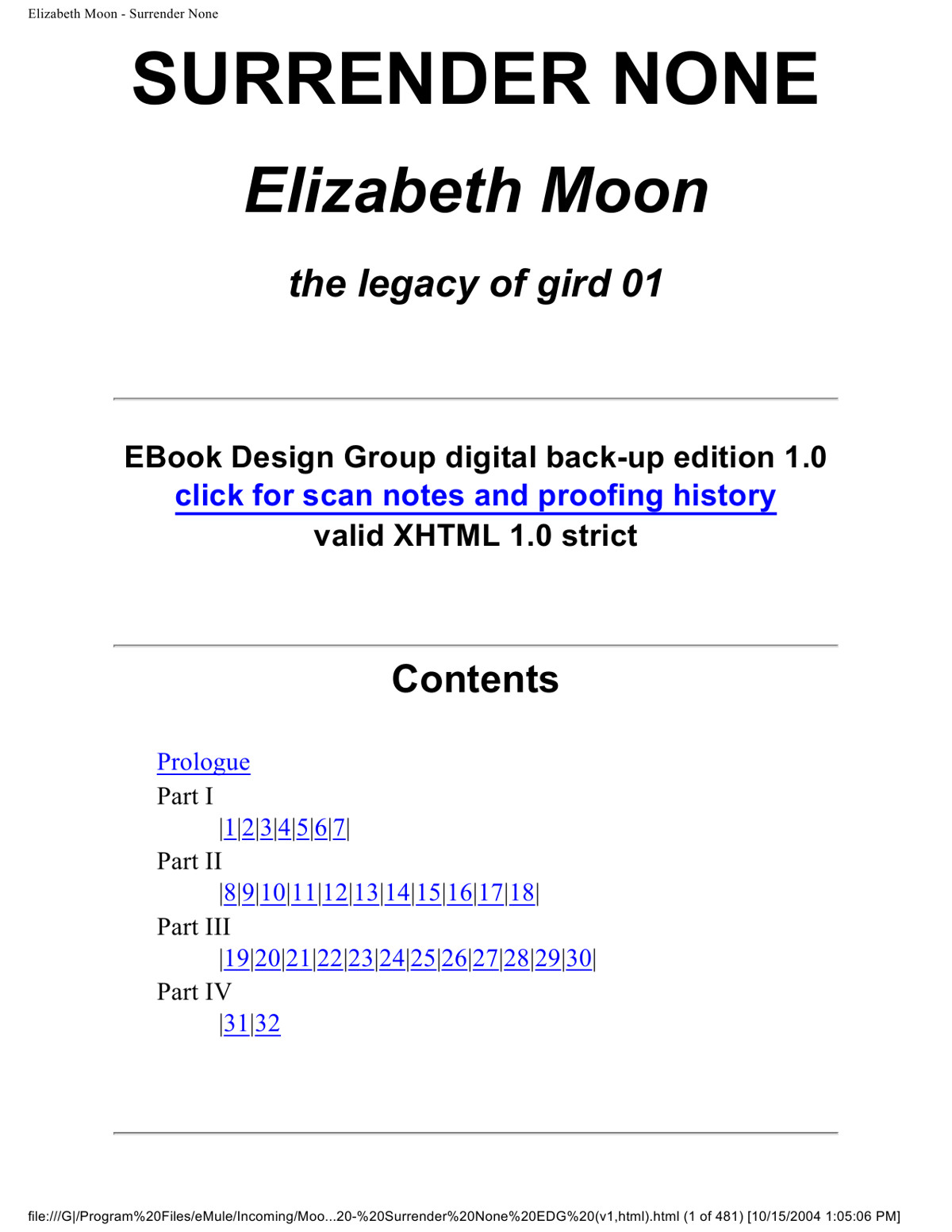 Moon, Elizabeth - Grid 01 - Surrender None