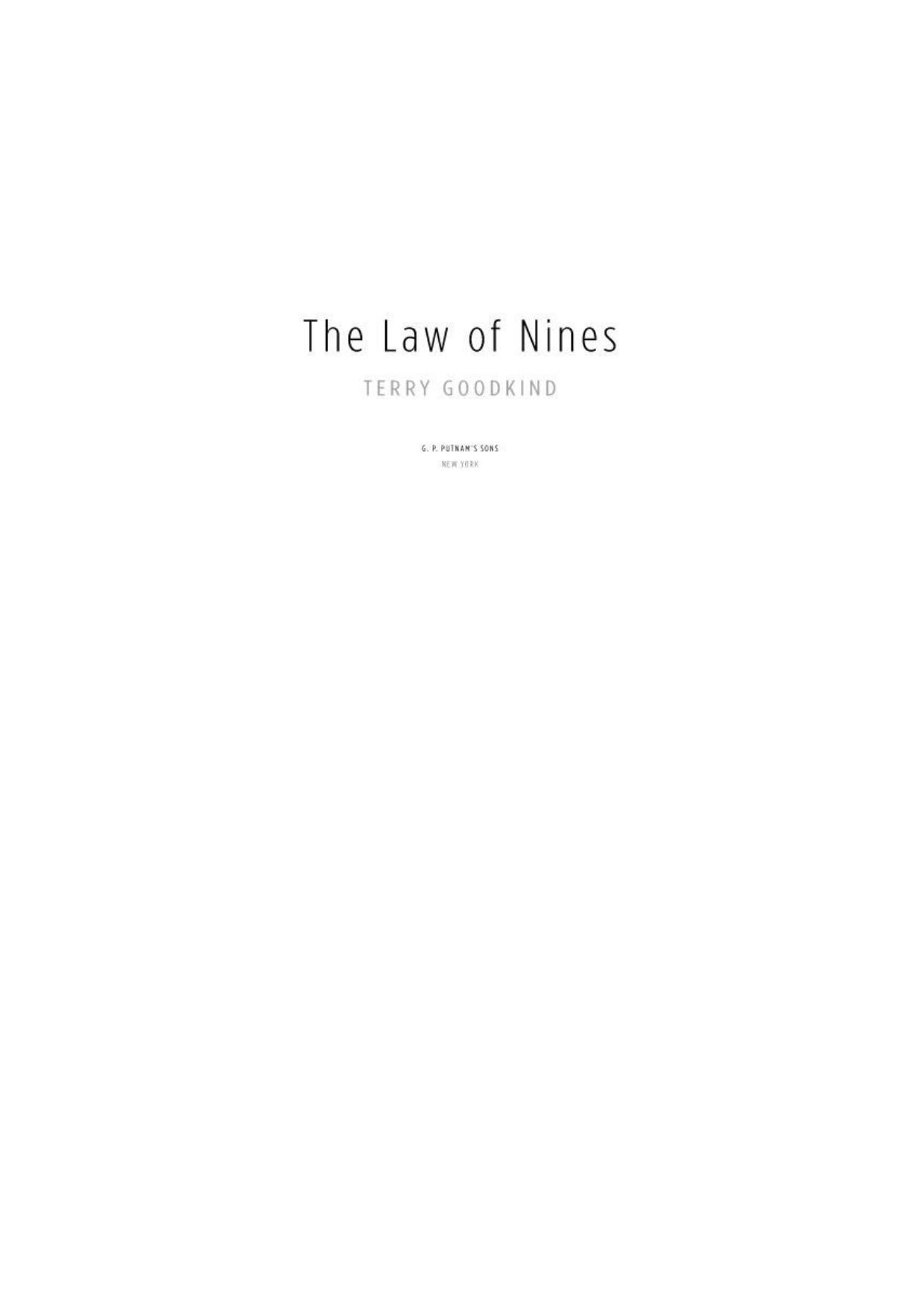 Goodkind, Terry - The Law of Nines