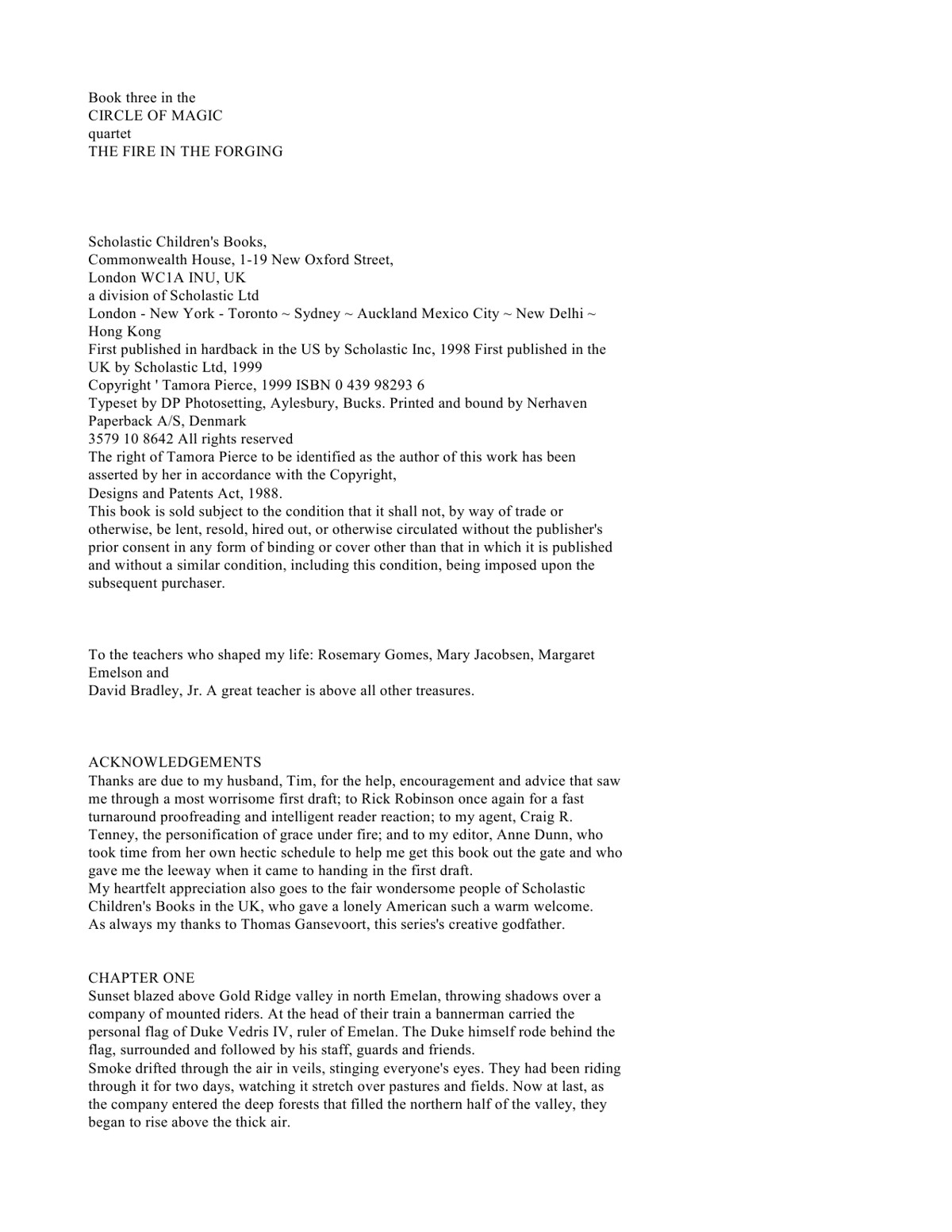 Pierce, Tamora - Circle Of Magic 03