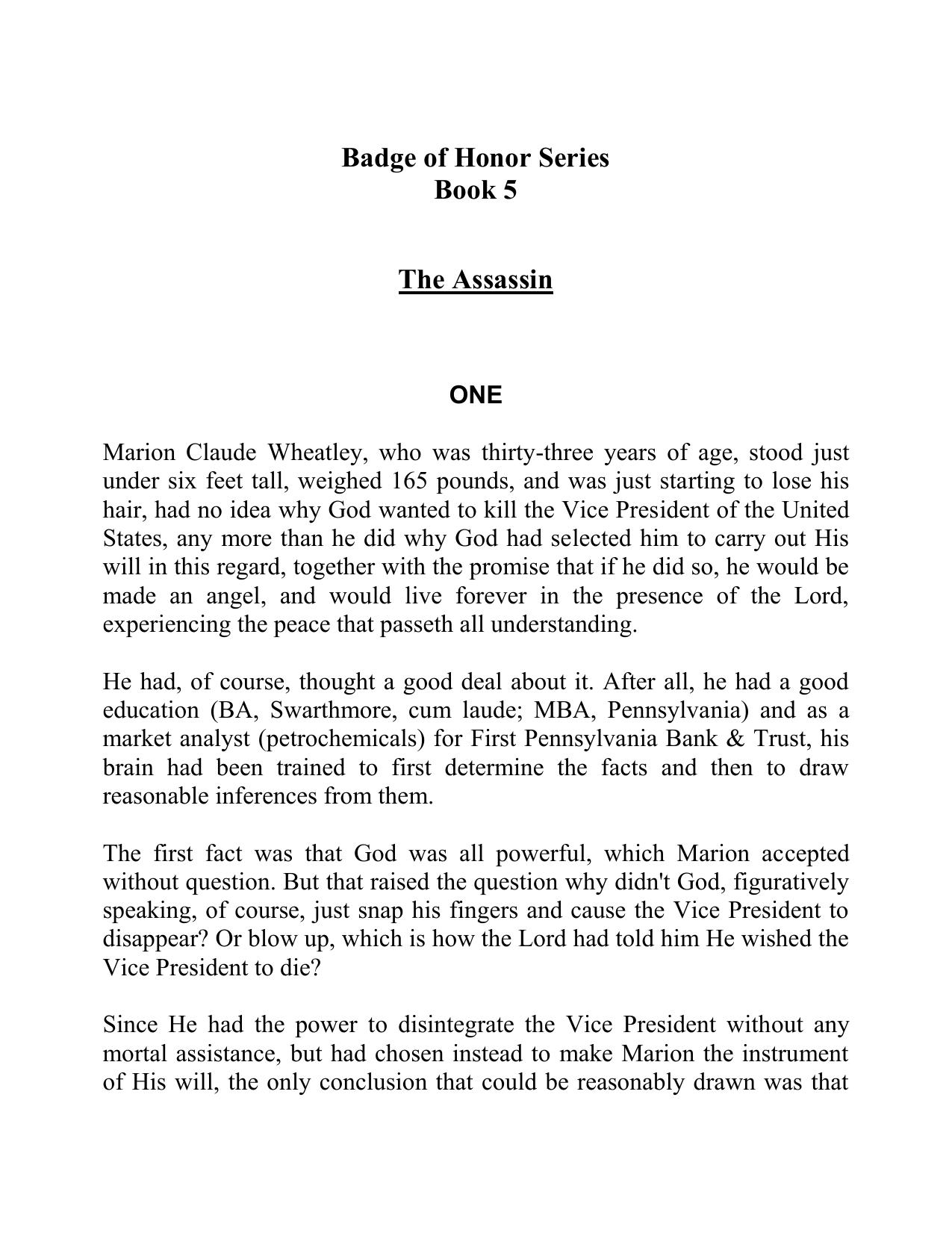 Griffin, W.E.B. - Badge of Honor 05 - The Assassin