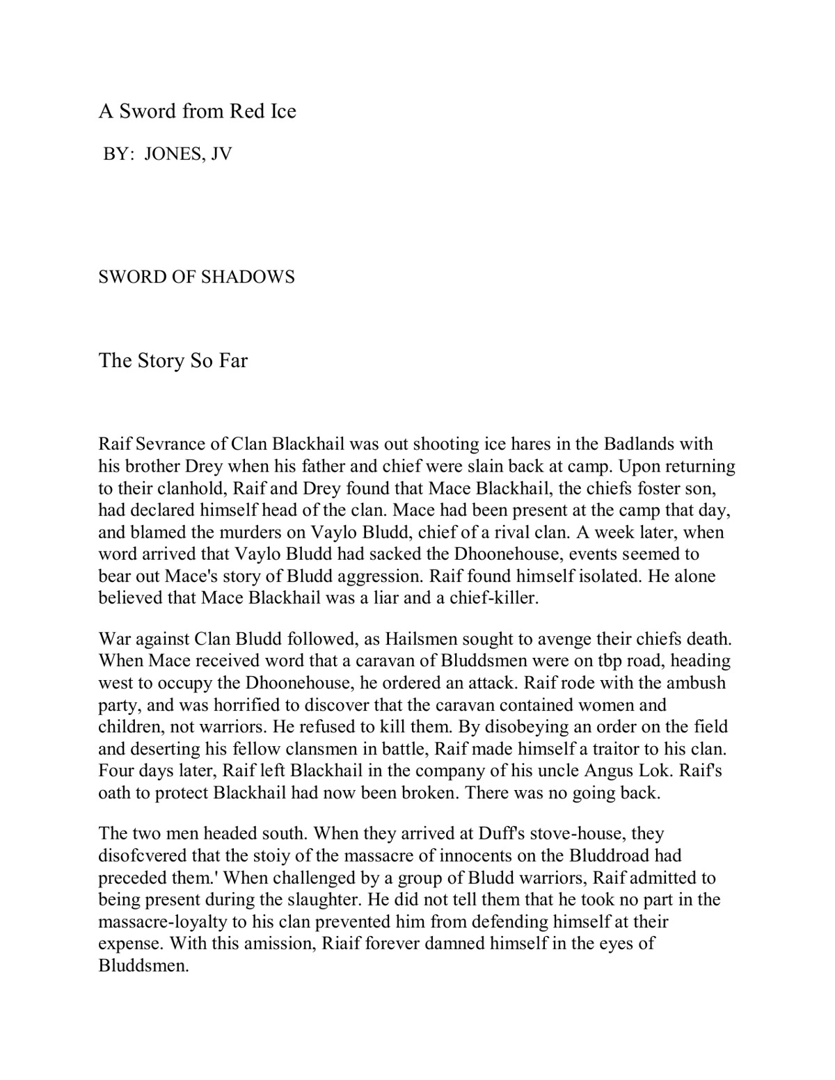 Jones, JV - Sword of Shadows 03