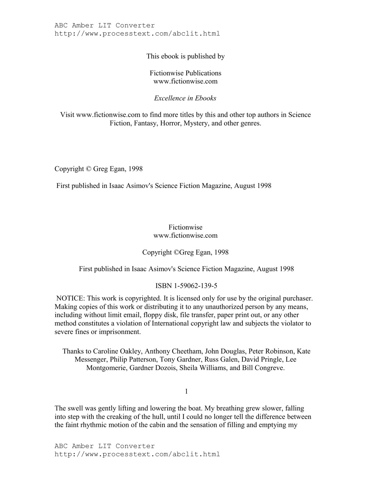 Bear, Greg - Oceanic