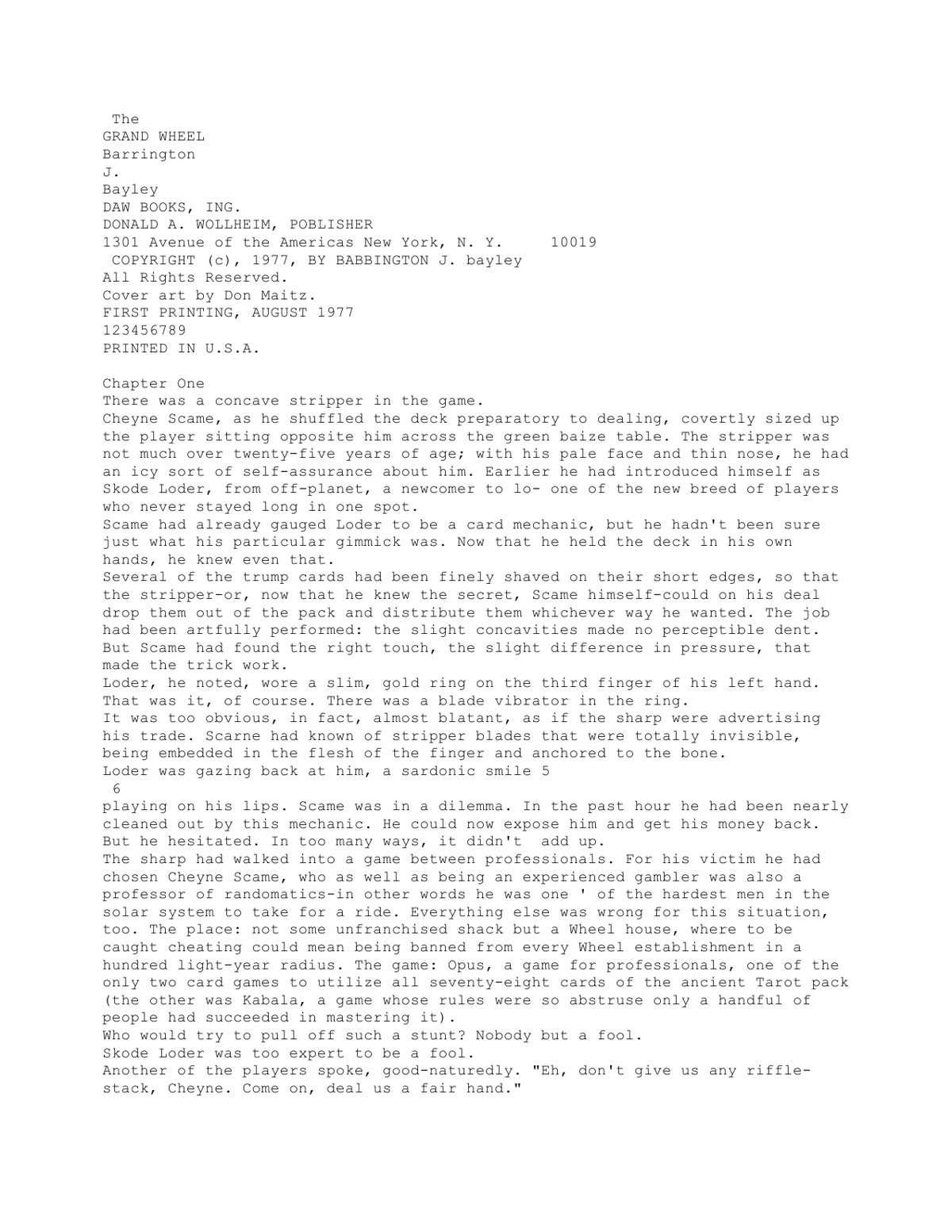 Bayley, Barrington J. - The Grand Wheel