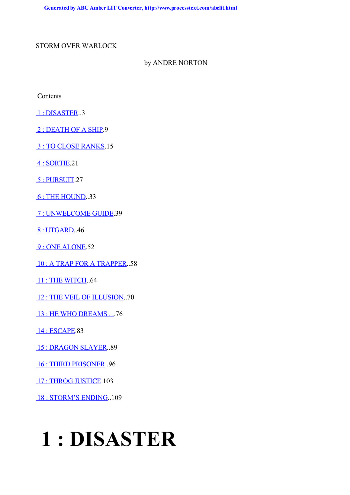 Norton, Andre - Forerunner 01