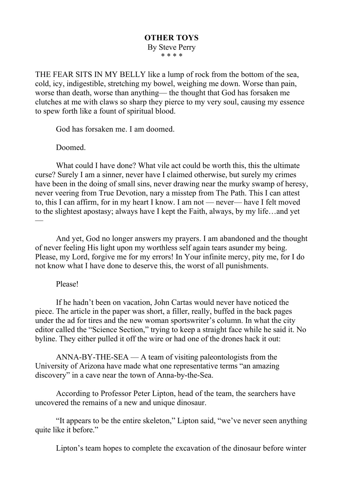 Perry, Steve - Other Toys