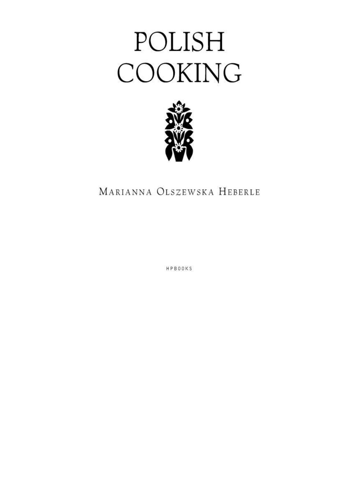 Olszewska Heberle, Marianna - Polish Cooking, Revised