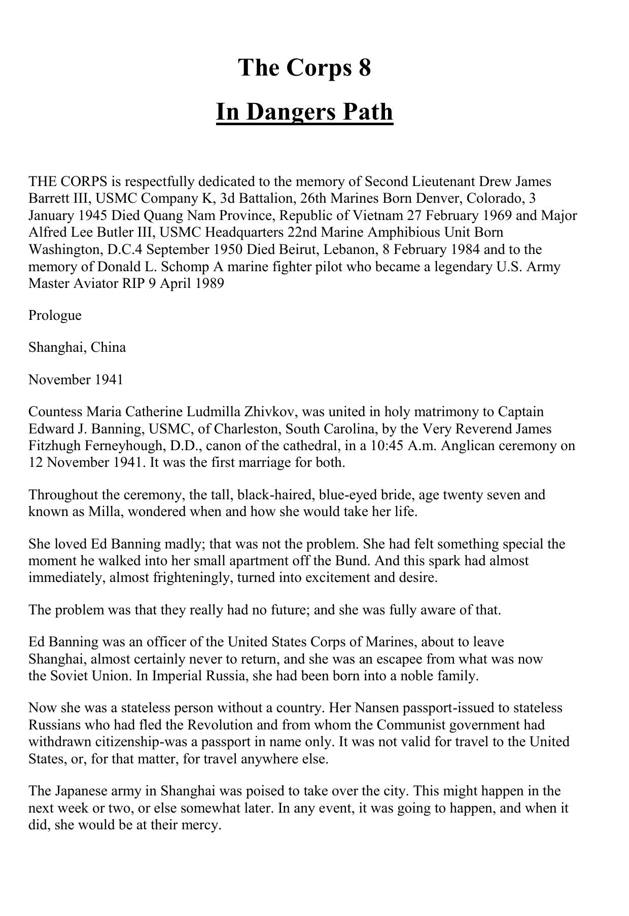 Griffin, W.E.B. - The Corps 08 - In Dangers Path