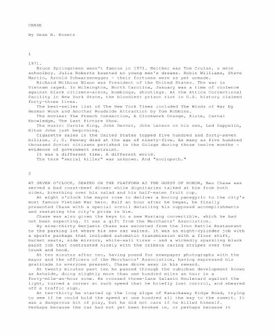 Koontz, Dean - Chase