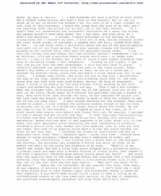 Koontz, Dean - Bruno