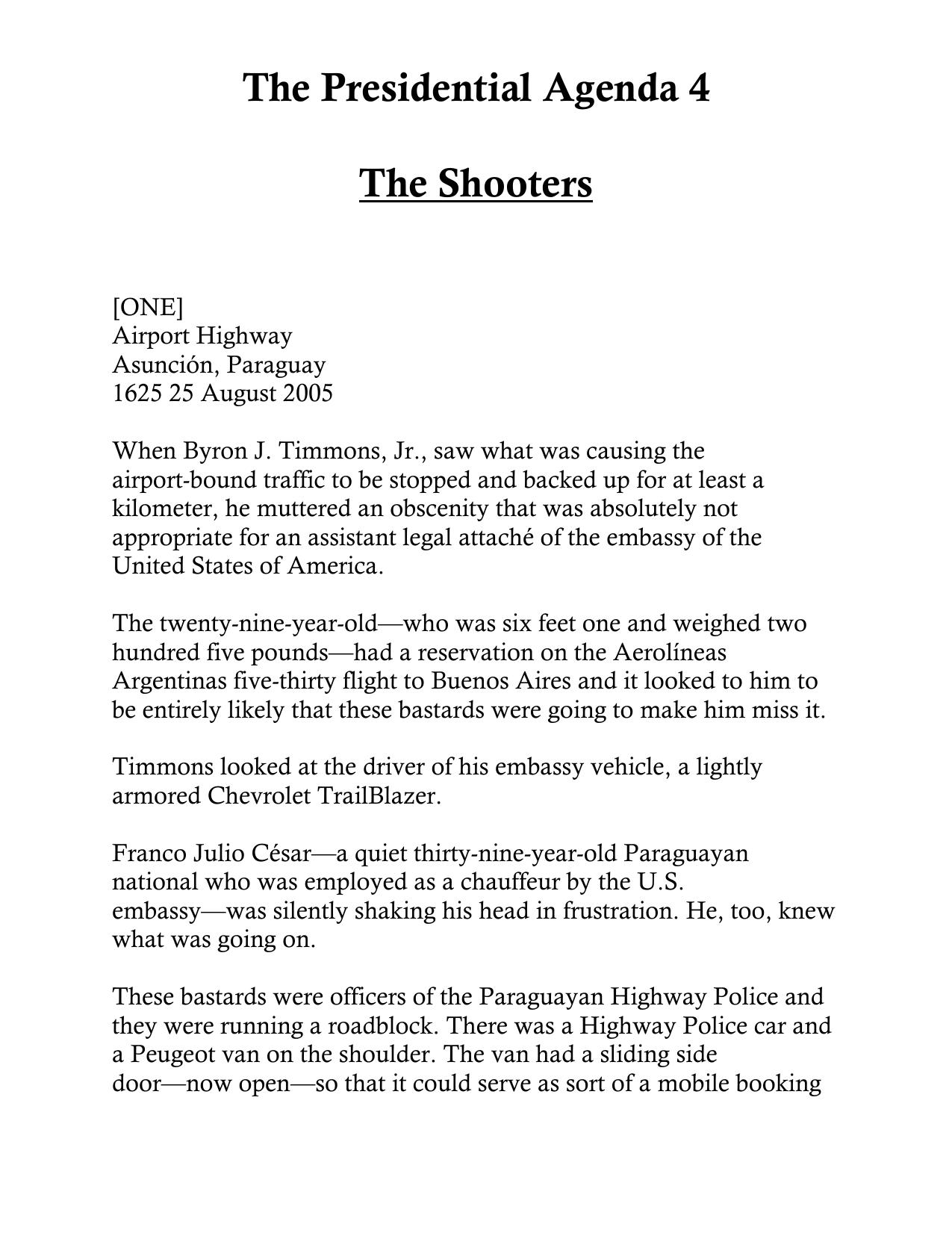 Griffin, W.E.B. - The Presidential Agenda 04 - The Shooters