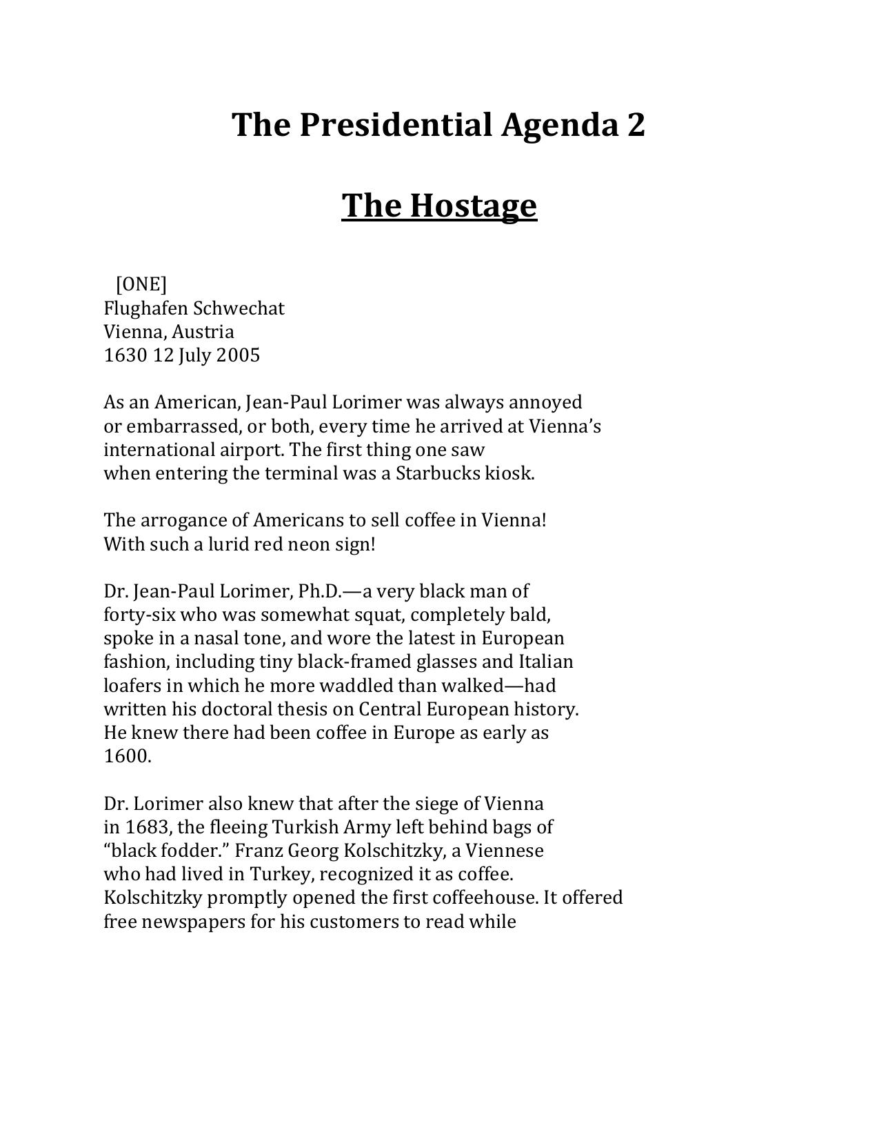 Griffin, W.E.B. - The Presidential Agenda 02 - The Hostage