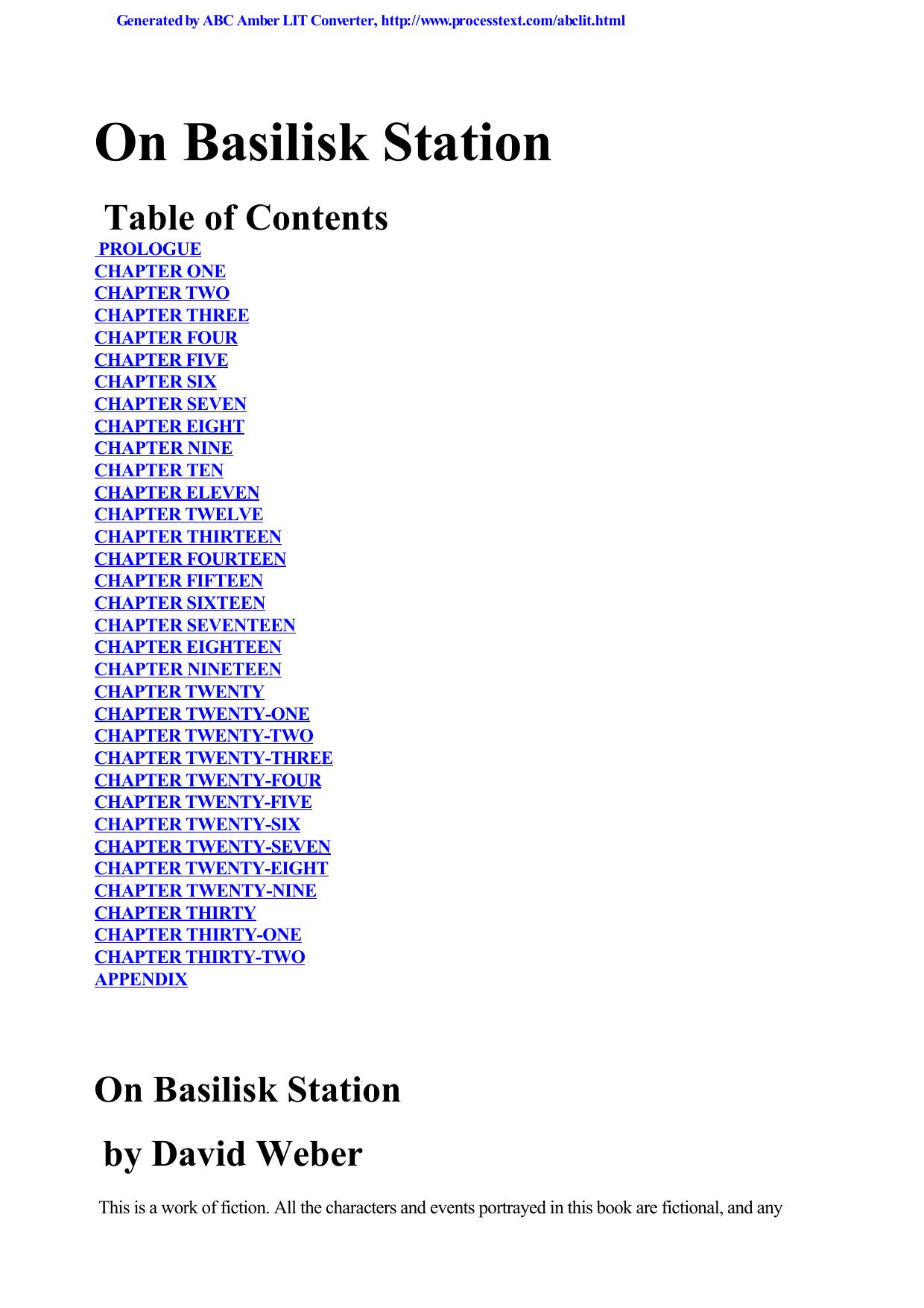 David Weber - [Honor Harrington 01] - On Basilisk Station