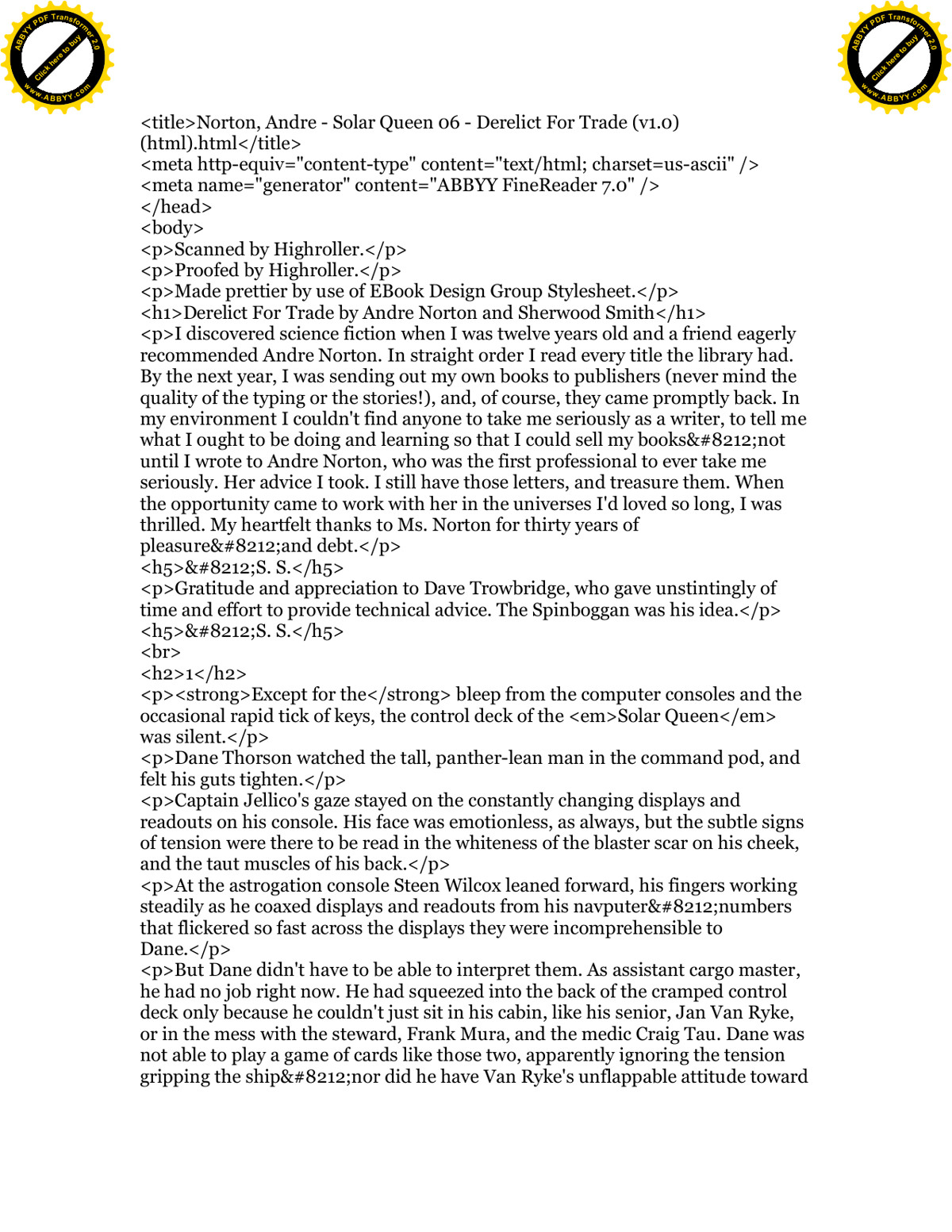 Norton, Andre - Solar Queen 06