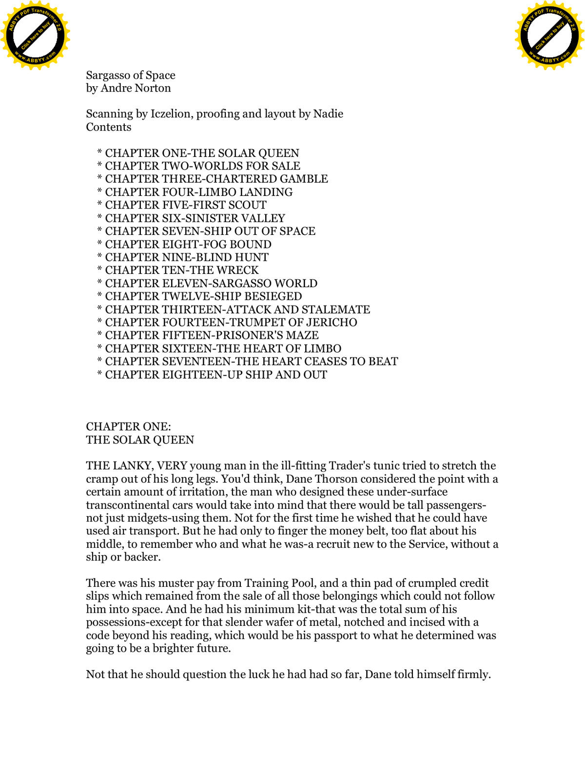 Norton, Andre - Solar Queen 01