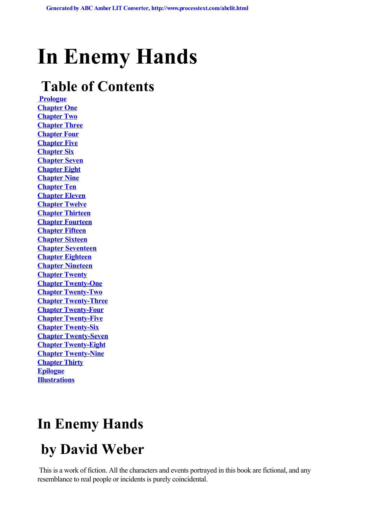 David Weber - [Honor Harrington 07] In Enemy Hands