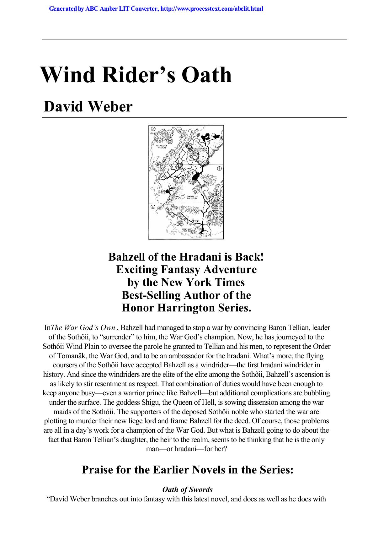 David Weber - [Hrandani 03] - Wind Rider's Oath