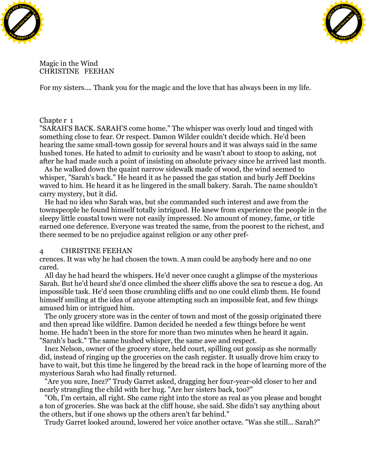 Feehan, Christine - Magic Sisters 01