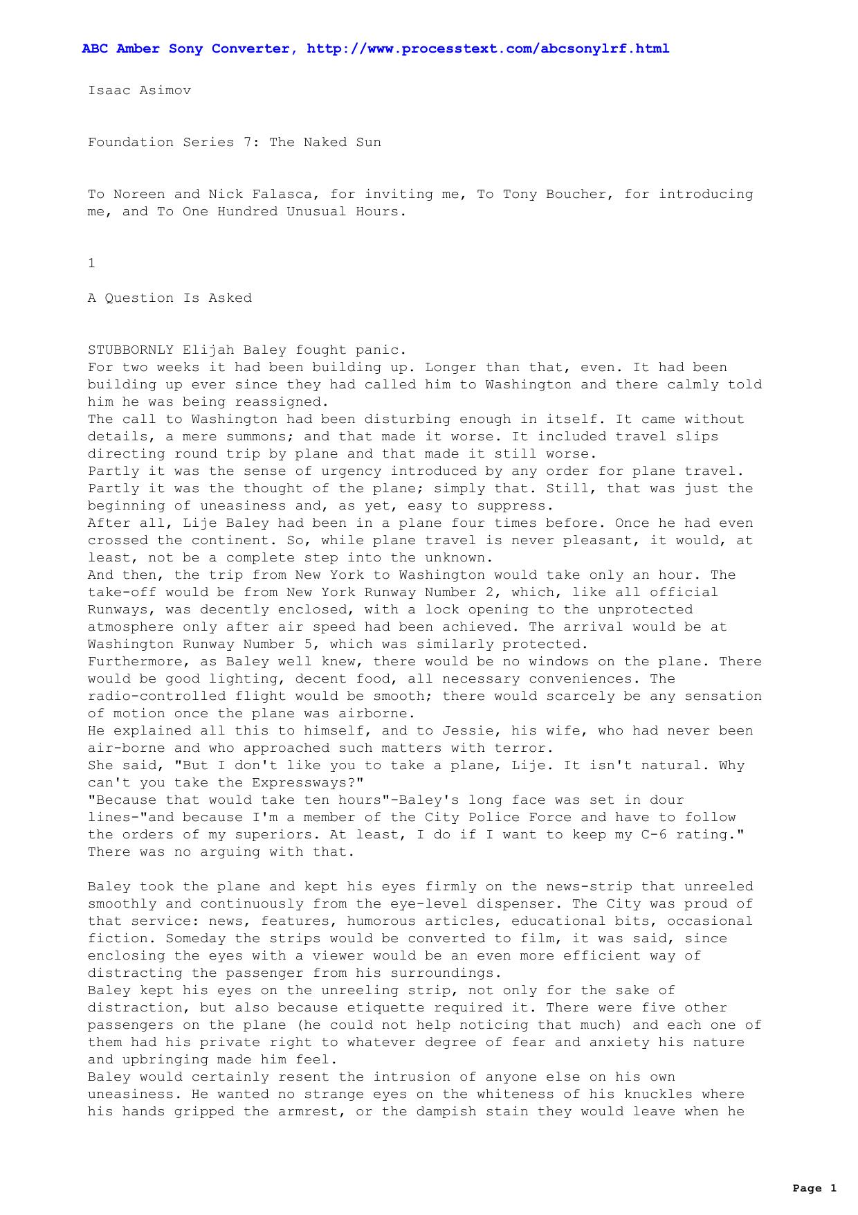 Asimov, Isaac - Foundation Series 07 The Naked Gun