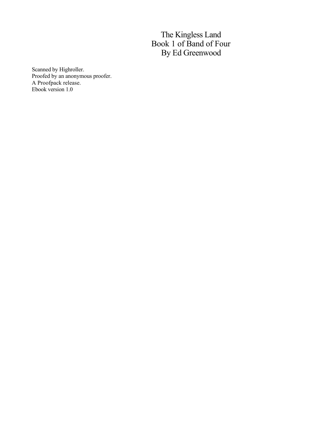 Greenwood, Ed - Band of Four 01