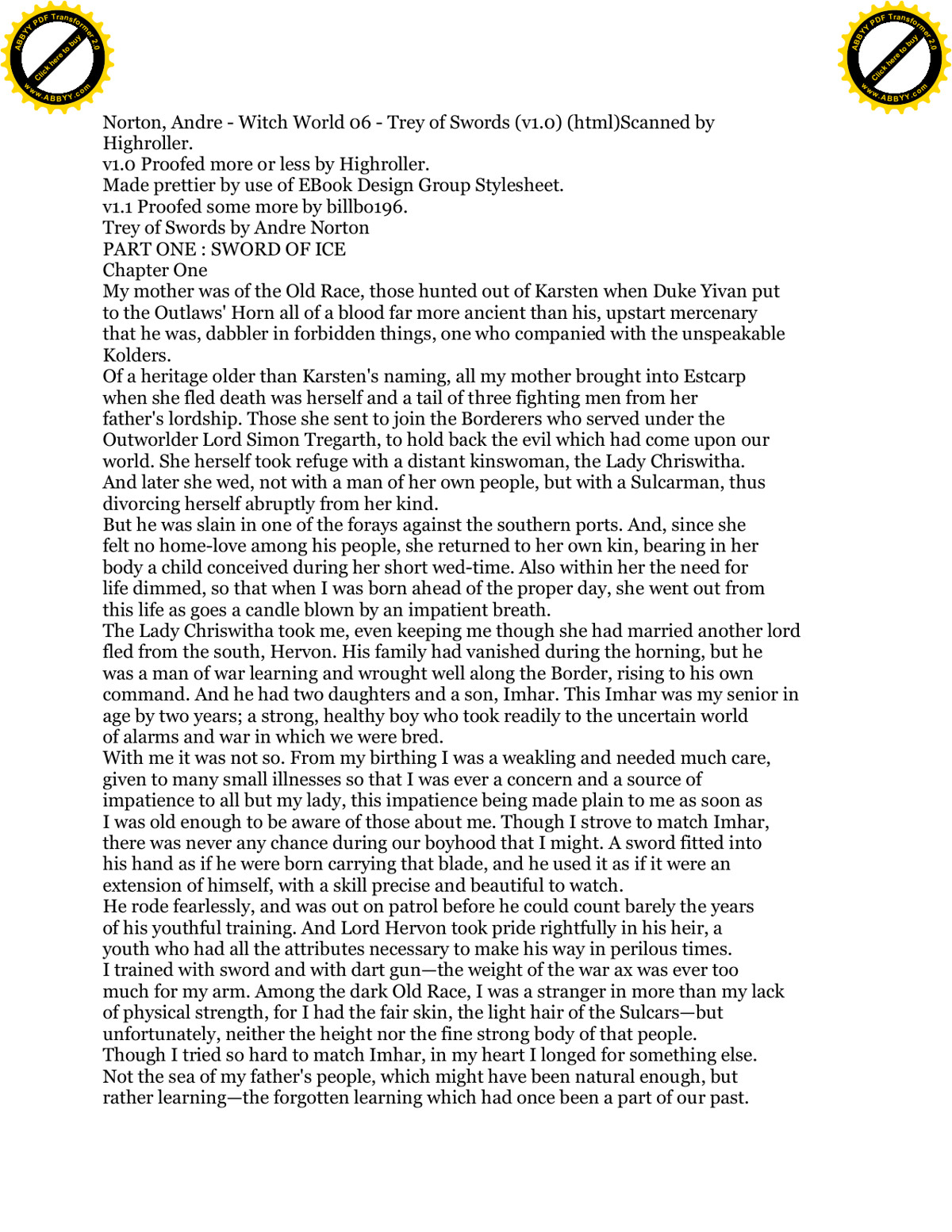 Norton, Andre - Witch World - Estcarp Cycle 06