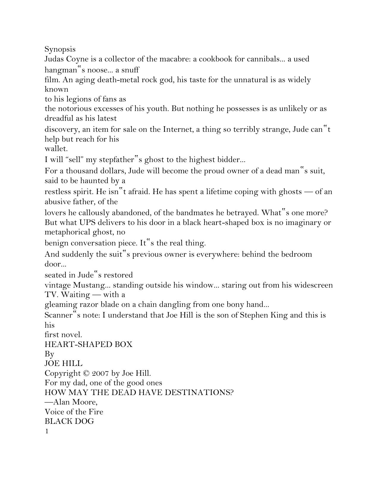 Hill, Joe - Heart Shaped Box