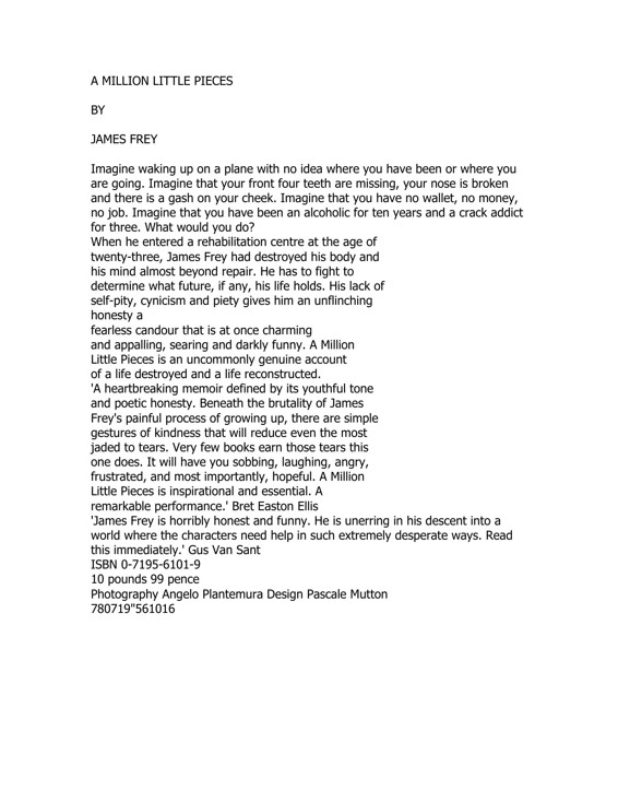 A MILLION LITTLE PIECES