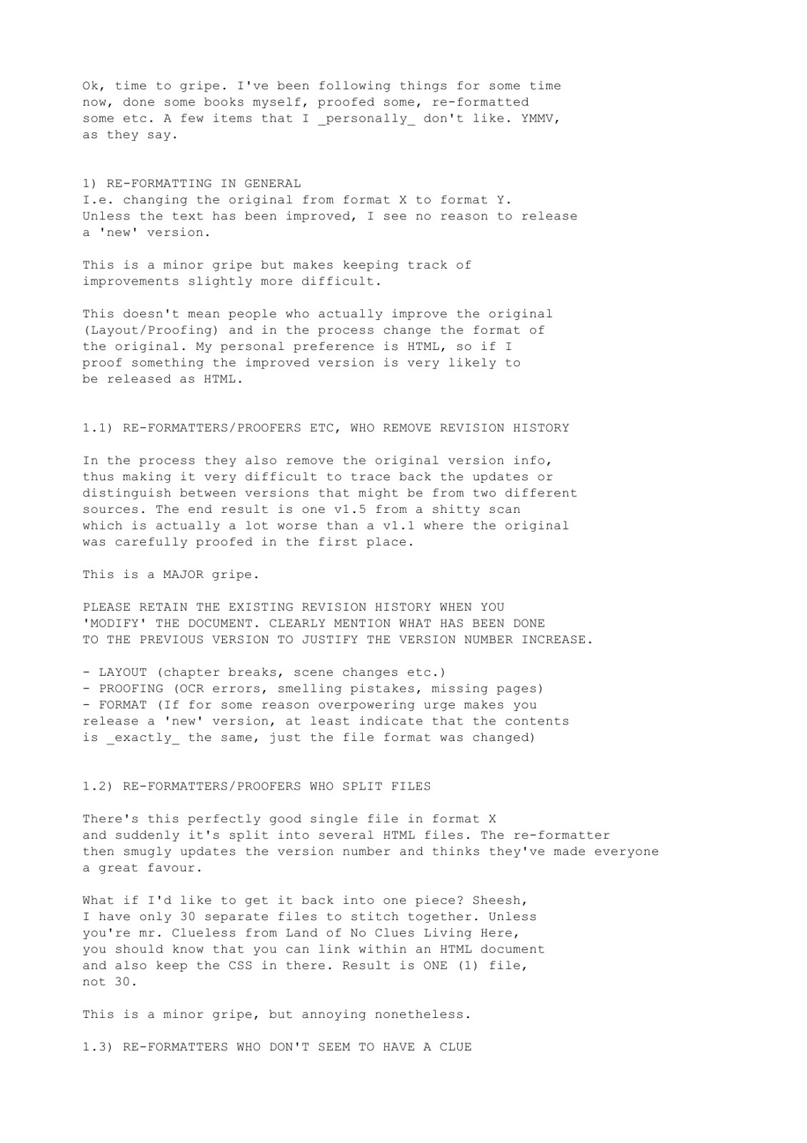 Baxter, Stephen - Gripes